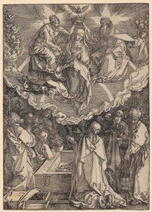 La Asunción y la Coronación de María, lámina 19 de la serie «La vida de María» de Albrecht Dürer