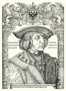 Maximiliano I, Emperador del Sacro Imperio Romano de Albrecht Dürer