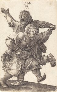 Pareja de campesinos bailando de Albrecht Dürer