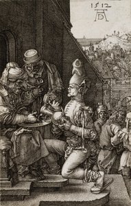Pilato Lavándose las Manos de La Pasión, 1512 de Albrecht Dürer