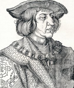 Retrato del Emperador Maximiliano I, 1511, 1906 de Albrecht Dürer