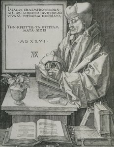 Retrato de Erasmo de Albrecht Dürer