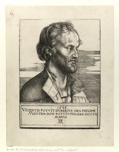 Retrato de Philipp Melanchton, 1526 de Albrecht Dürer