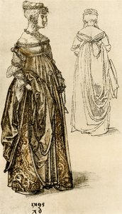 Dama veneciana elegante de Albrecht Dürer