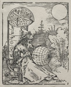 Ptolemaeus con el globo celeste, 1504 de Albrecht Dürer