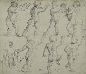 Putti, 1495 de Albrecht Dürer