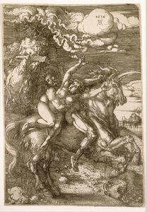 Violación de Prosperpina (Rapto en un unicornio) de Albrecht Dürer