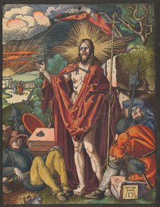 Resurrección, de la Pequeña Pasión en Madera de Albrecht Dürer