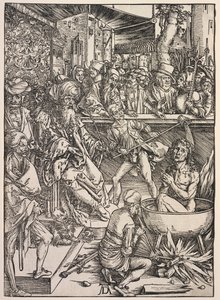 Revelación de San Juan: Martirio de San Juan de Albrecht Dürer