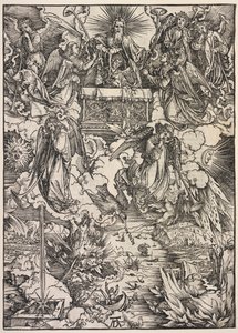 Revelación de San Juan: Siete ángeles con trompetas, 1511 de Albrecht Dürer