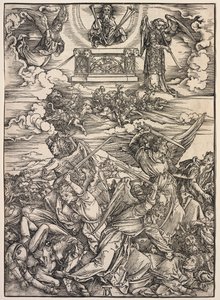 Revelación de San Juan: Los cuatro ángeles destructores de Albrecht Dürer