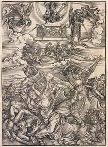Revelación de San Juan: Los Cuatro Ángeles Destructores, 1511 de Albrecht Dürer