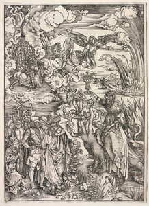 Revelación de San Juan: La mujer de Babilonia, 1511 de Albrecht Dürer