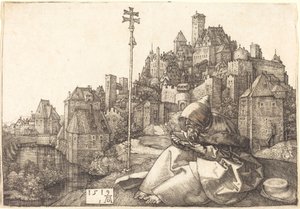 San Antonio leyendo de Albrecht Dürer