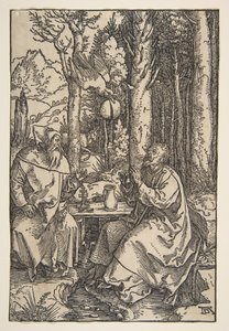 San Antonio y San Pablo en el Desierto de Albrecht Dürer