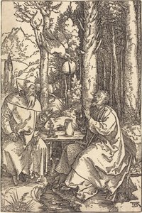 San Antonio y San Pablo en el desierto de Albrecht Dürer