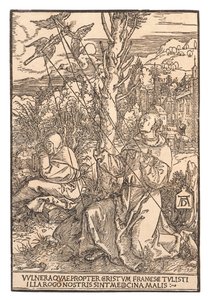 San Francisco recibiendo los estigmas, c. 1505