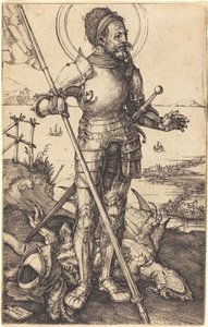 San Jorge de pie de Albrecht Dürer