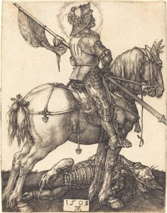 San Jorge a caballo de Albrecht Dürer