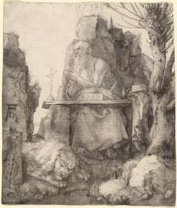 San Jerónimo junto al sauce de Albrecht Dürer