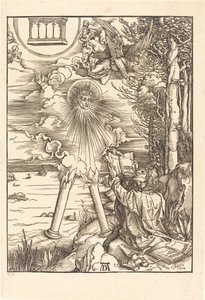 San Juan devorando el libro de Albrecht Dürer