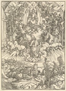 San Juan ante Dios y los ancianos de Albrecht Dürer
