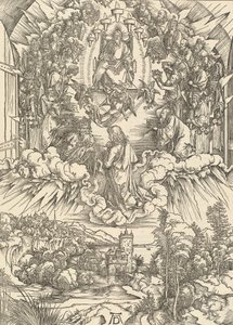 San Juan ante Dios y los ancianos, 1498 de Albrecht Dürer