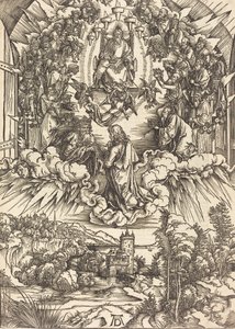 San Juan ante Dios y los Ancianos, probablemente c. 1496-1498 de Albrecht Dürer