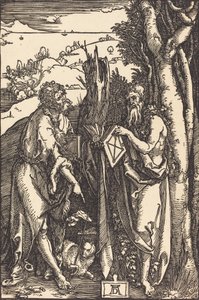 San Juan Bautista y San Onofre, c. 1504 de Albrecht Dürer