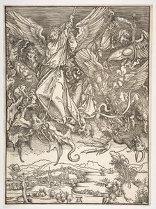 San Miguel y el dragón, de El Apocalipsis, ca. 1498