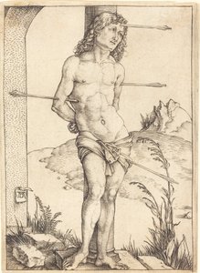 San Sebastián atado a la columna de Albrecht Dürer