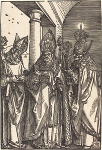 Santos Nicolás, Ulrico y Erasmo de Albrecht Dürer