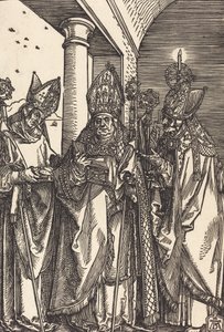 Santos Nicolás, Ulrico y Erasmo de Albrecht Dürer