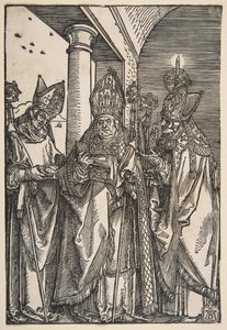 Santos Nicolás, Ulrico y Erasmo de Albrecht Dürer