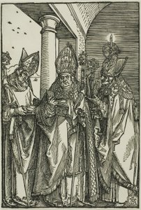 Santos Nicolás, Ulrico y Erasmo de Albrecht Dürer