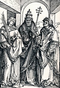 Santos Esteban, Sixto y Lorenzo de Albrecht Dürer