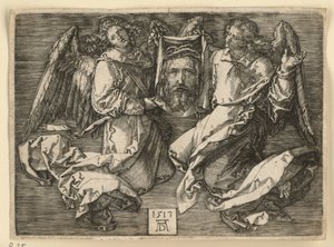 Velo de la Verónica, sostenido por dos ángeles de Albrecht Dürer