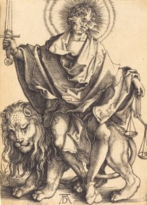 Sol de Justicia, c. 1499-1500 de Albrecht Dürer