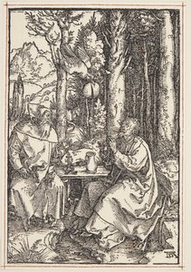 San Antonio visita a San Pablo en el desierto de Albrecht Dürer