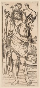 San Cristóbal cruzando el arroyo de Albrecht Dürer