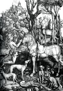 San Eustaquio, c1501, 1870 de Albrecht Dürer
