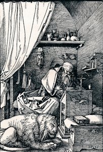 San Jerónimo en su celda, 1511 1906 de Albrecht Dürer