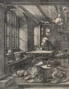 San Jerónimo en su estudio de Albrecht Dürer
