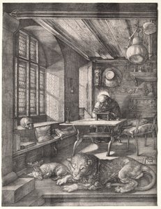 San Jerónimo en su estudio de Albrecht Dürer