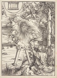 San Juan devorando el libro de Albrecht Dürer