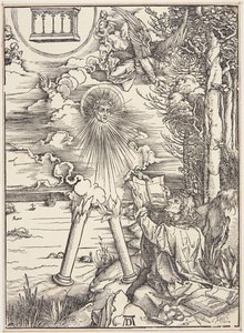 San Juan devorando el libro de Albrecht Dürer