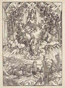 San Juan ante Dios y los Ancianos de Albrecht Dürer