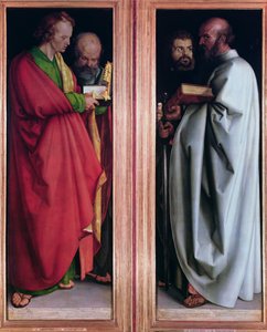 San Juan con San Pedro y San Pablo con San Marcos de Albrecht Dürer