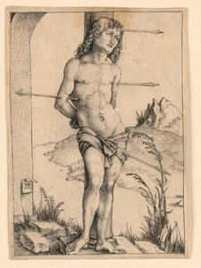 San Sebastián en la columna de Albrecht Dürer