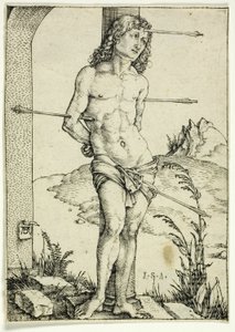 San Sebastián en la columna de Albrecht Dürer